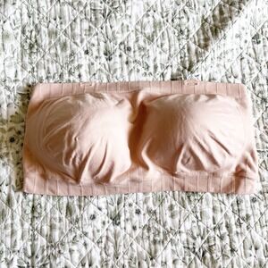 Shapermint Essentials All Day Every Day Bandeau Bra Nude 3XL Wireless Strapless